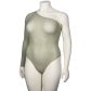 NORTIE Araceae One Sleeve Bodystocking Plus Size Produktbillede 5
