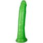 Realrock Glow in the Dark Slim Dildo med Sugekop 20 cm Produktbillede 1