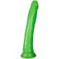 Realrock Glow in the Dark Slim Dildo med Sugekop 23 cm Produktbillede 1