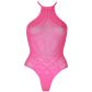 Ouch! Glow in the Dark Neon Pink Body Plus Size Produktbillede 3