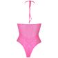 Ouch! Glow in the Dark Neon Pink Body Plus Size Produktbillede 4