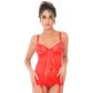 Daring Intimates Rød Blonde Corsage med G-Streng Produktbillede 1