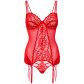 Daring Intimates Rød Blonde Corsage med G-Streng Produktbillede 3
